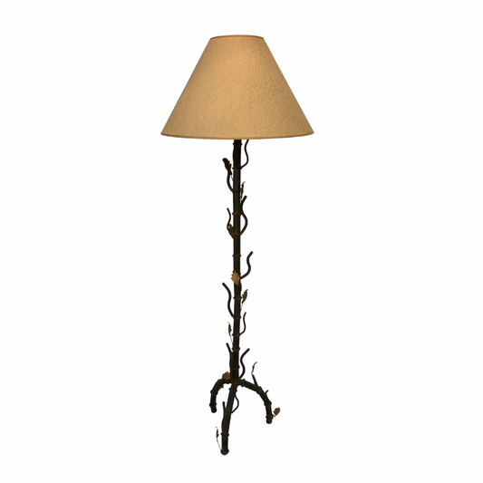 Tom Greene Bronze Bamboo Floor Lamp