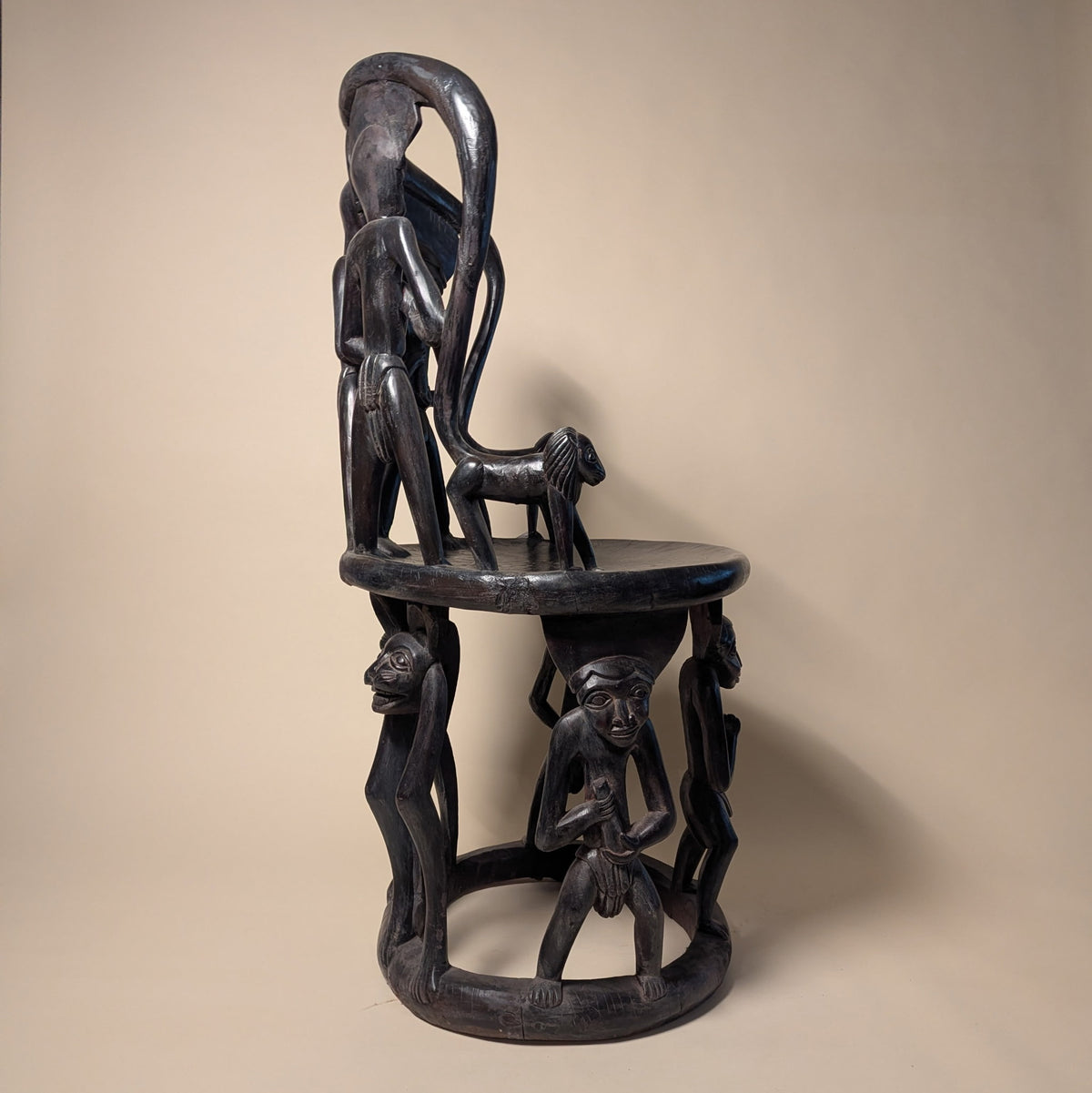 Bamalake Hand Carved Chair/Throne