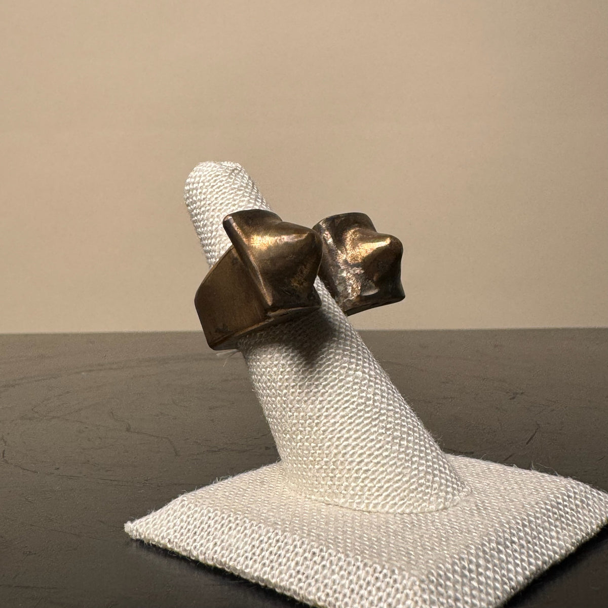 Dos Picos Hollow Form Brass Ring