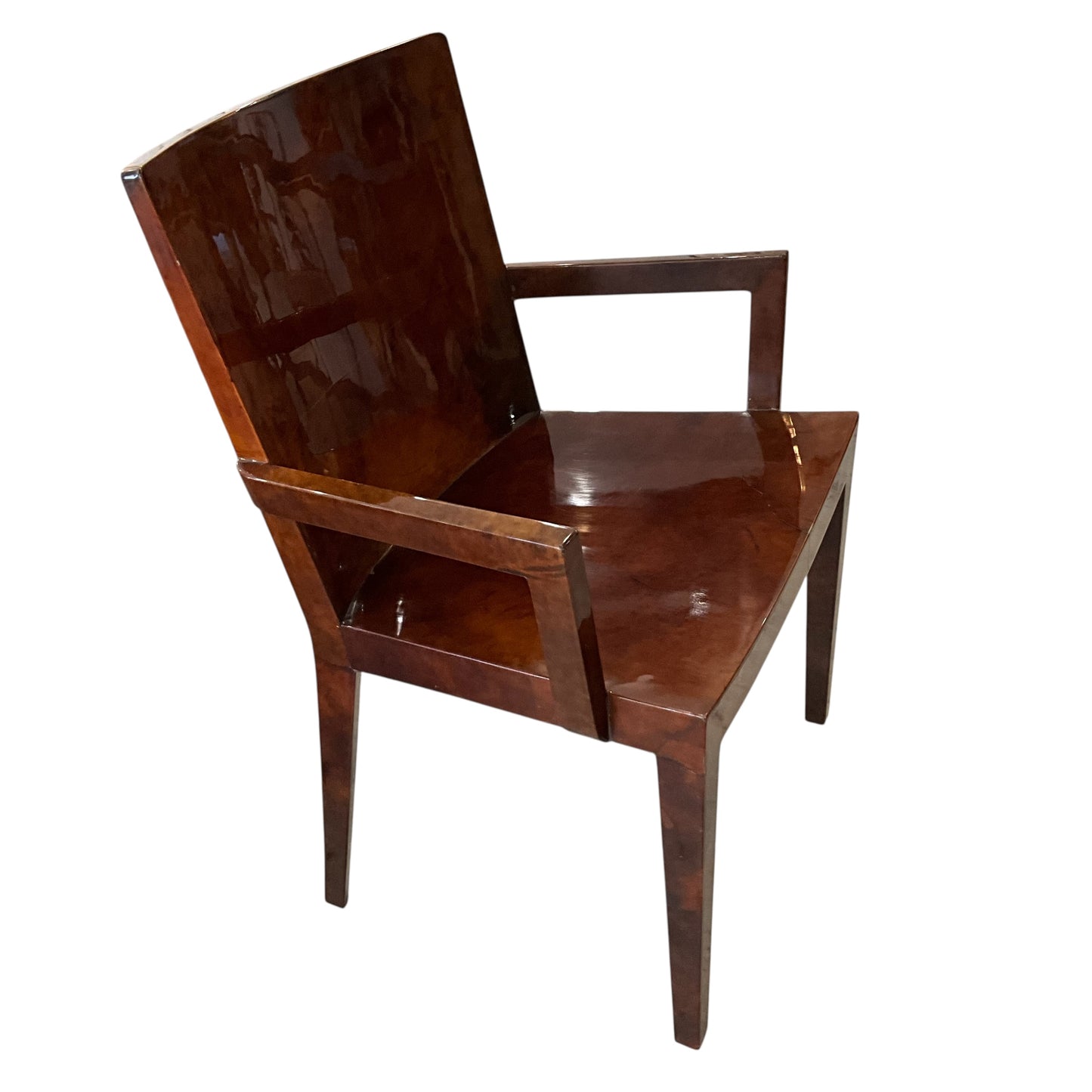 Karl Springer Lacquered Goatskin Chair