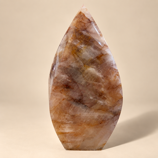 XL Hematoid Quartz Crystal Free-Standing Flame
