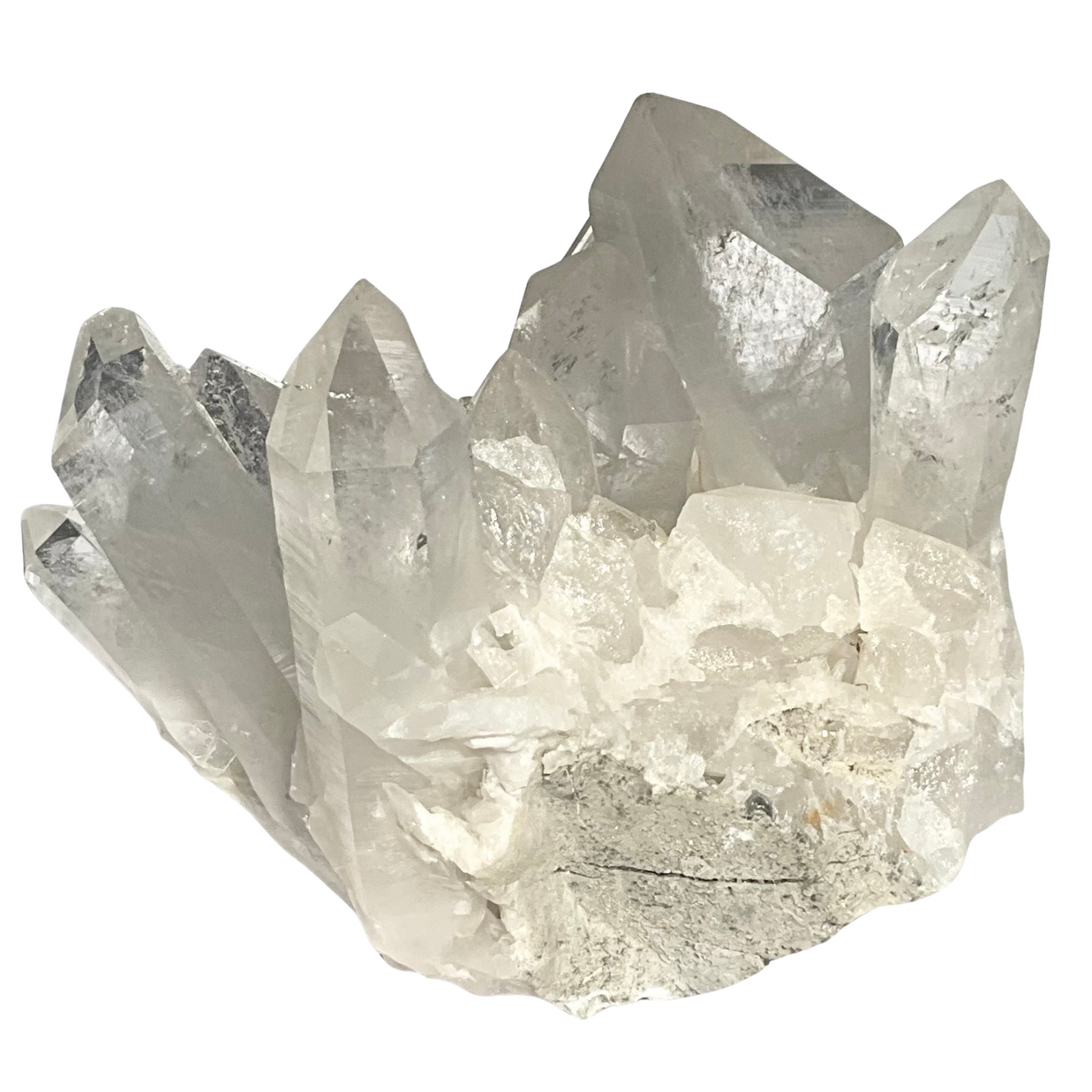 Quartz Crystal Generator Cluster Free-Standing