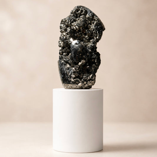 Abstract Pyrite Lid Gardenia Candle #4