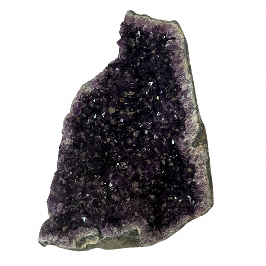 Amethyst Crystal Geode Cluster Free-Standing