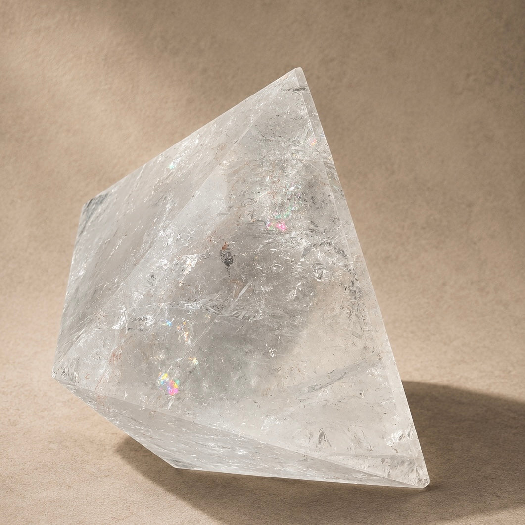 Quartz Crystal Bipyramid Polished Free-Standing