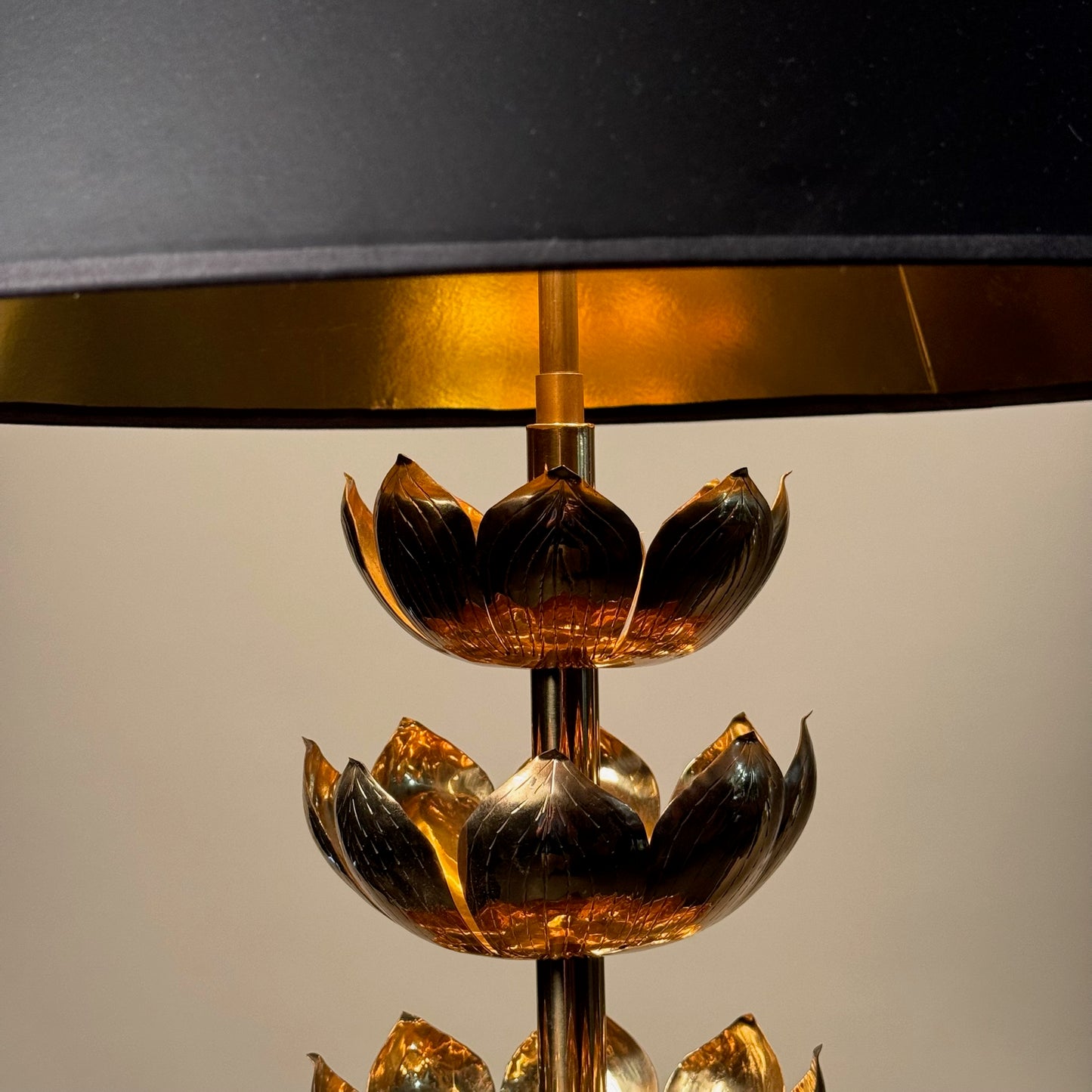 Feldman Brass Lotus Lamp
