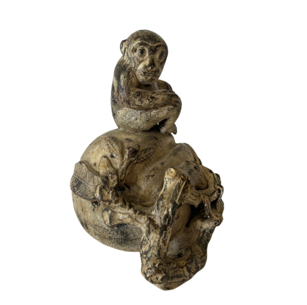 Ceramic Monkey Sculpture
