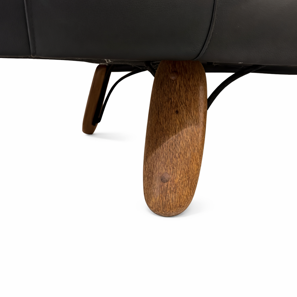 Pacific Green Palmwood & Leather Day Bed