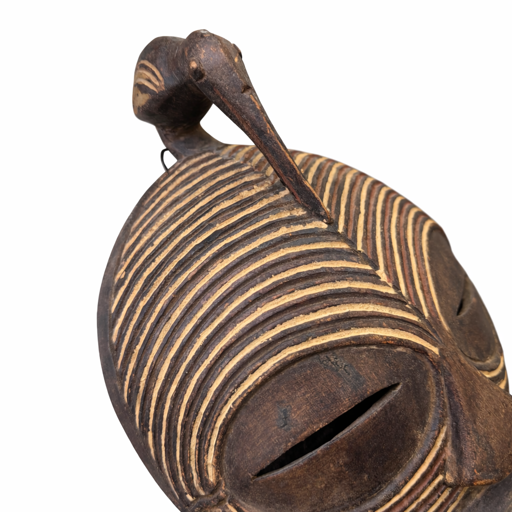 African Stripped Bird Mask