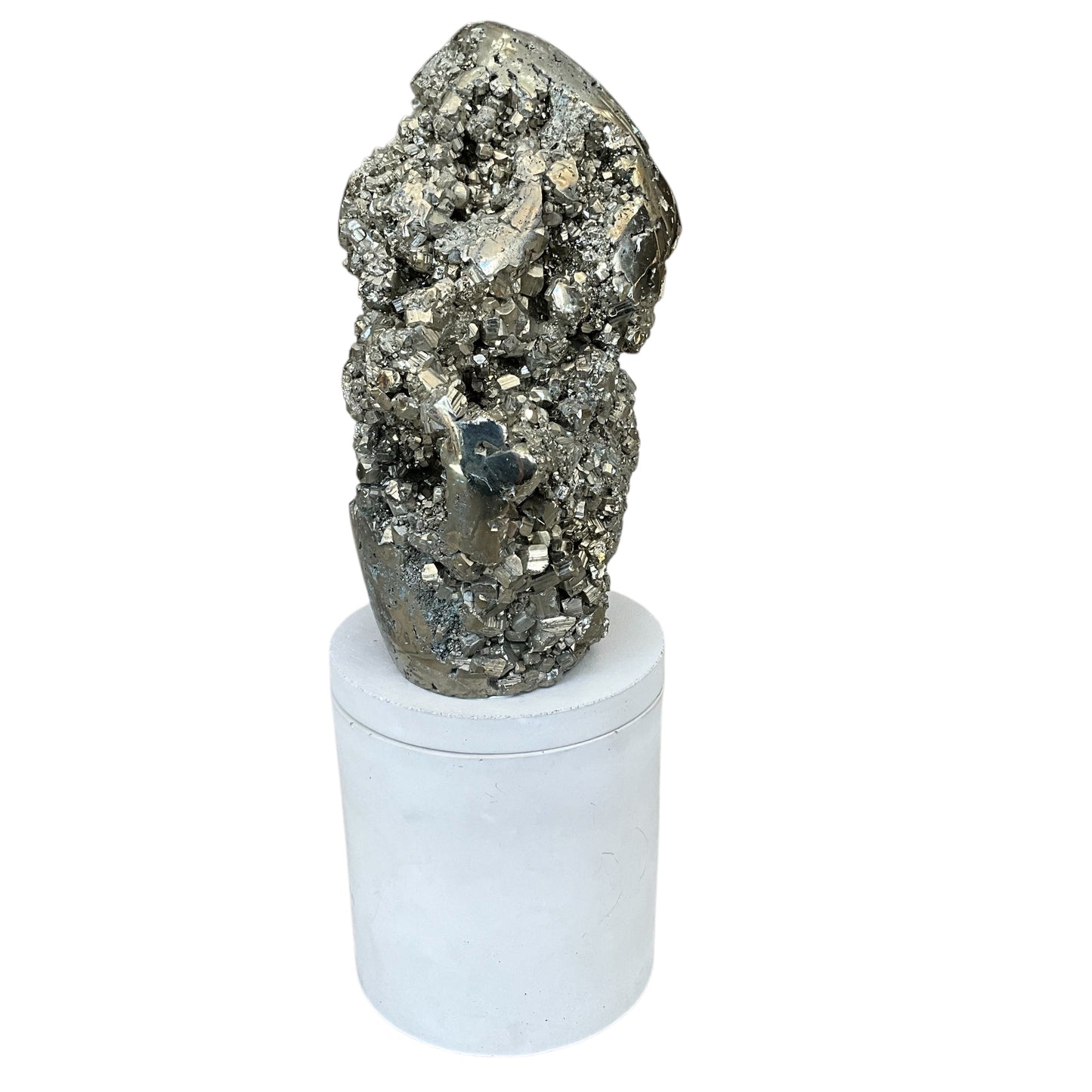 Abstract Pyrite Lid Gardenia Candle #4