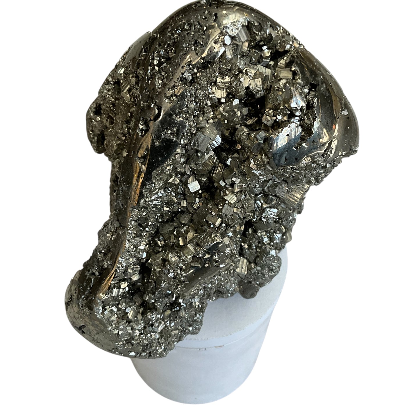 Large Abstract Pyrite Lid Gardenia Candle #2