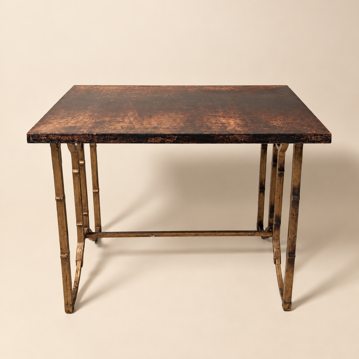 Pair of Aldo Tura Goat Skin Side Tables