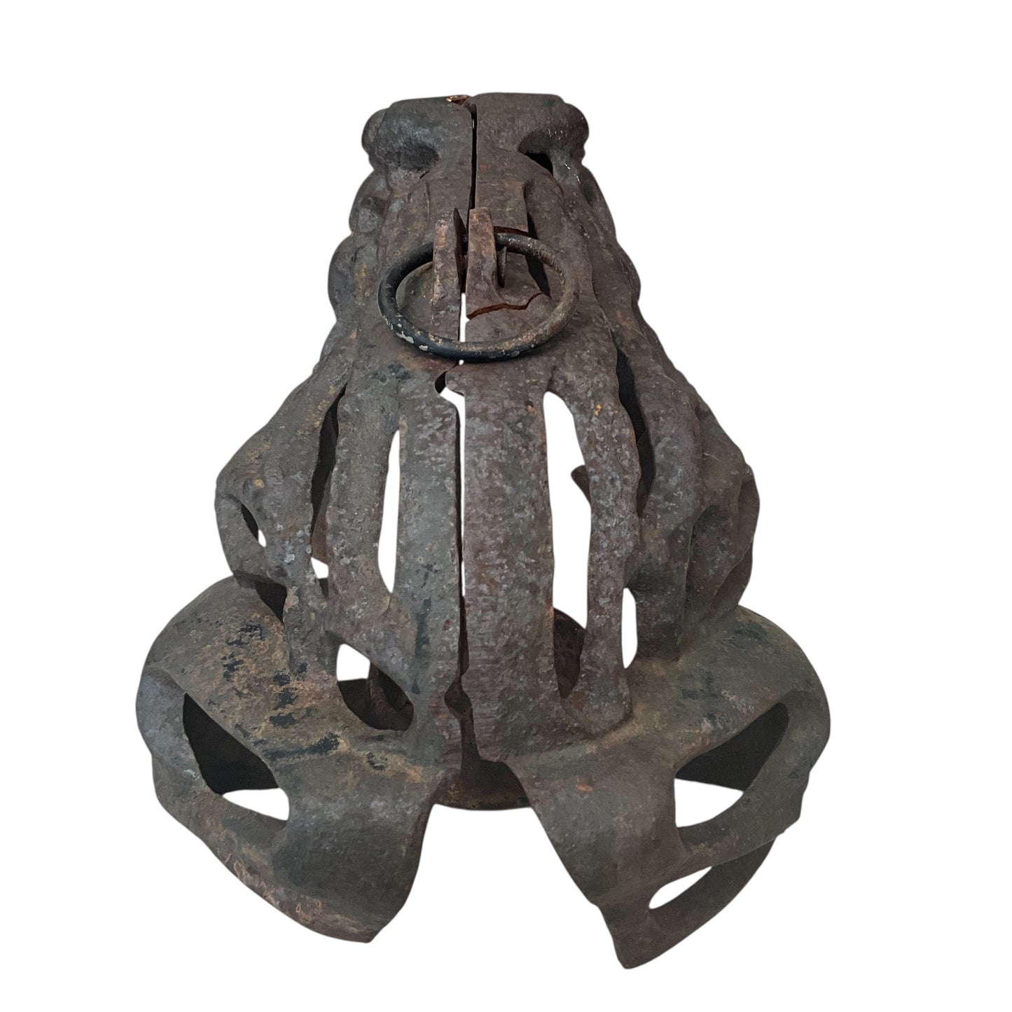 Vintage Iron Frog Candle Lantern