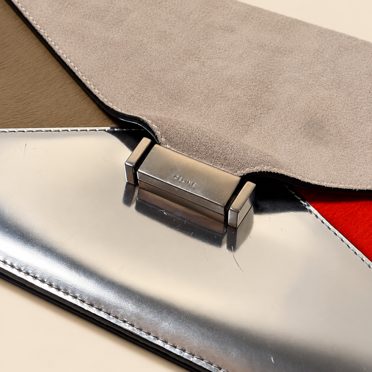 Celine Multi Leather Clutch