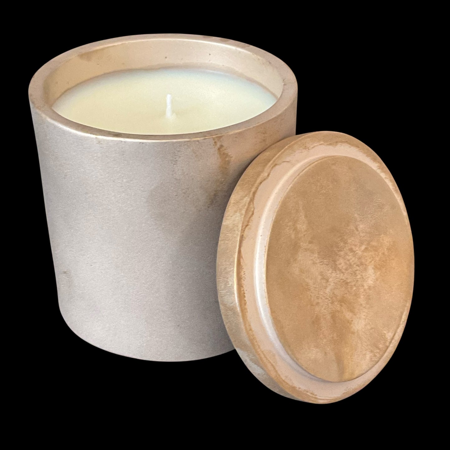 Solid Bronze Gardenia Candle with Lid V