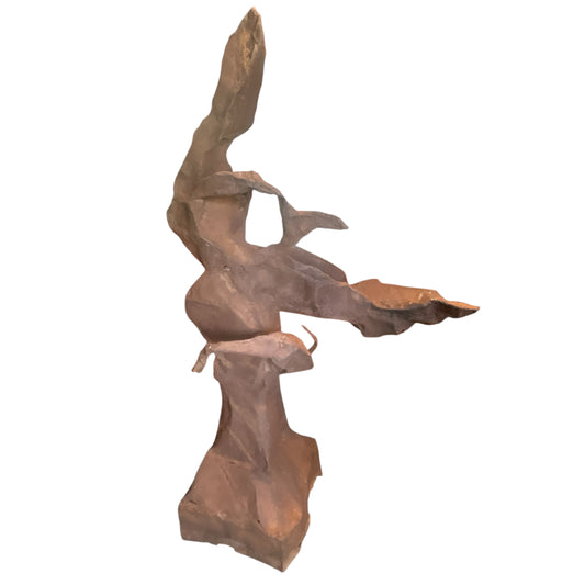 Vintage large metal abstract sculpture