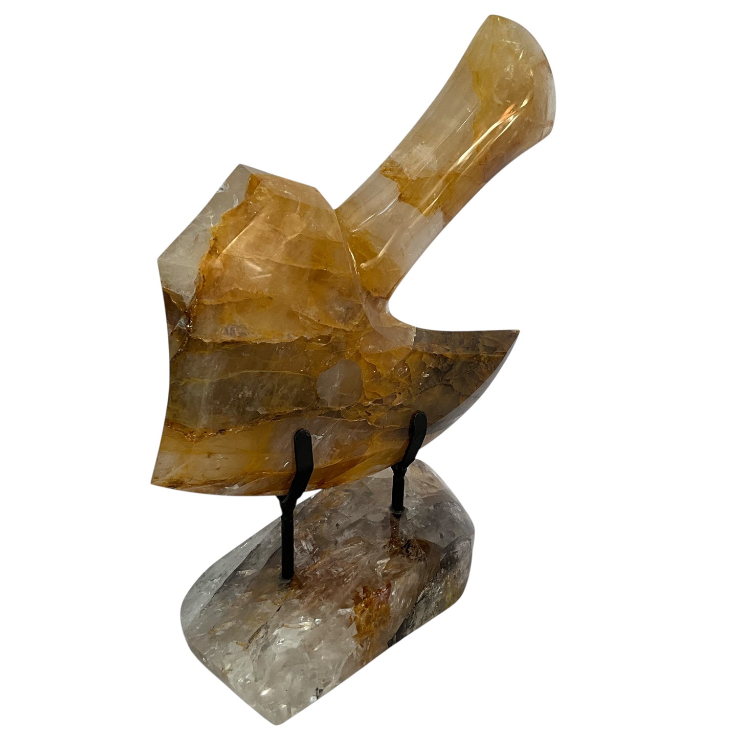 Hatchet #3 Hematoid Crystal with Crystal Base