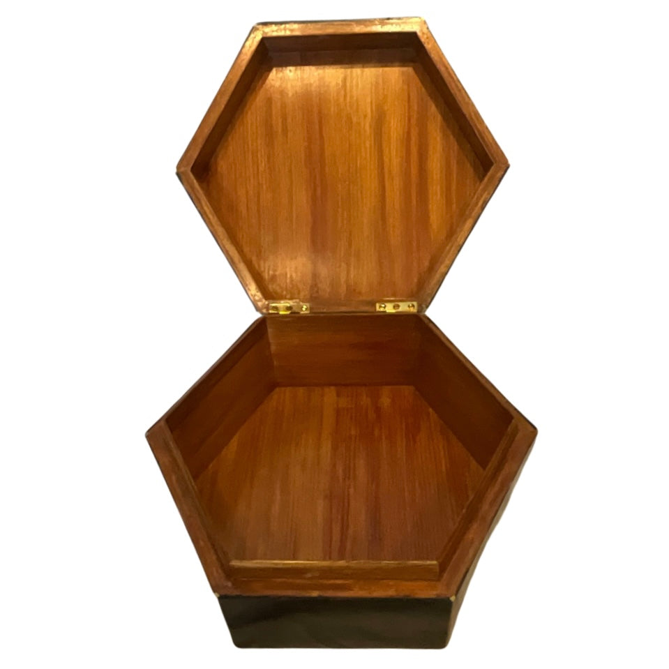 Maitland Smith Penshell Hexagon Box