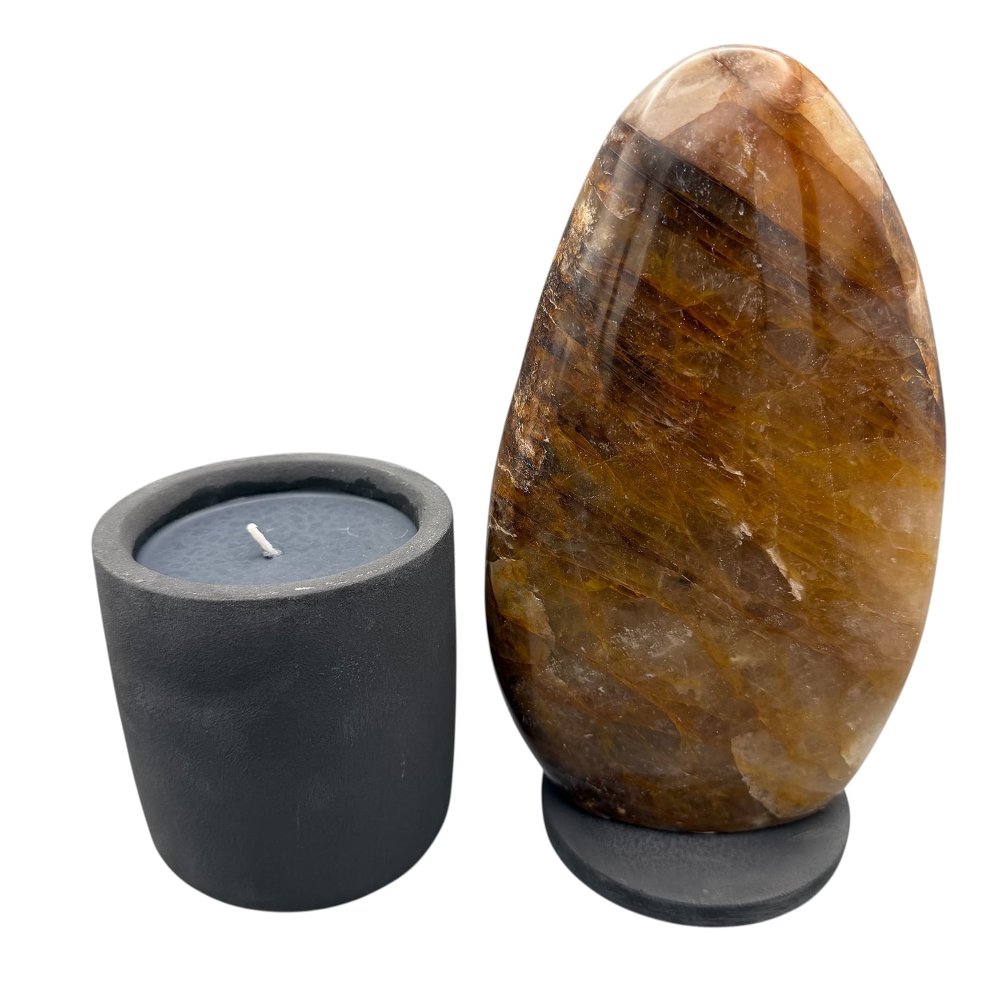 369 For House of Nulla Black Rose Candle with Golden Healer 15