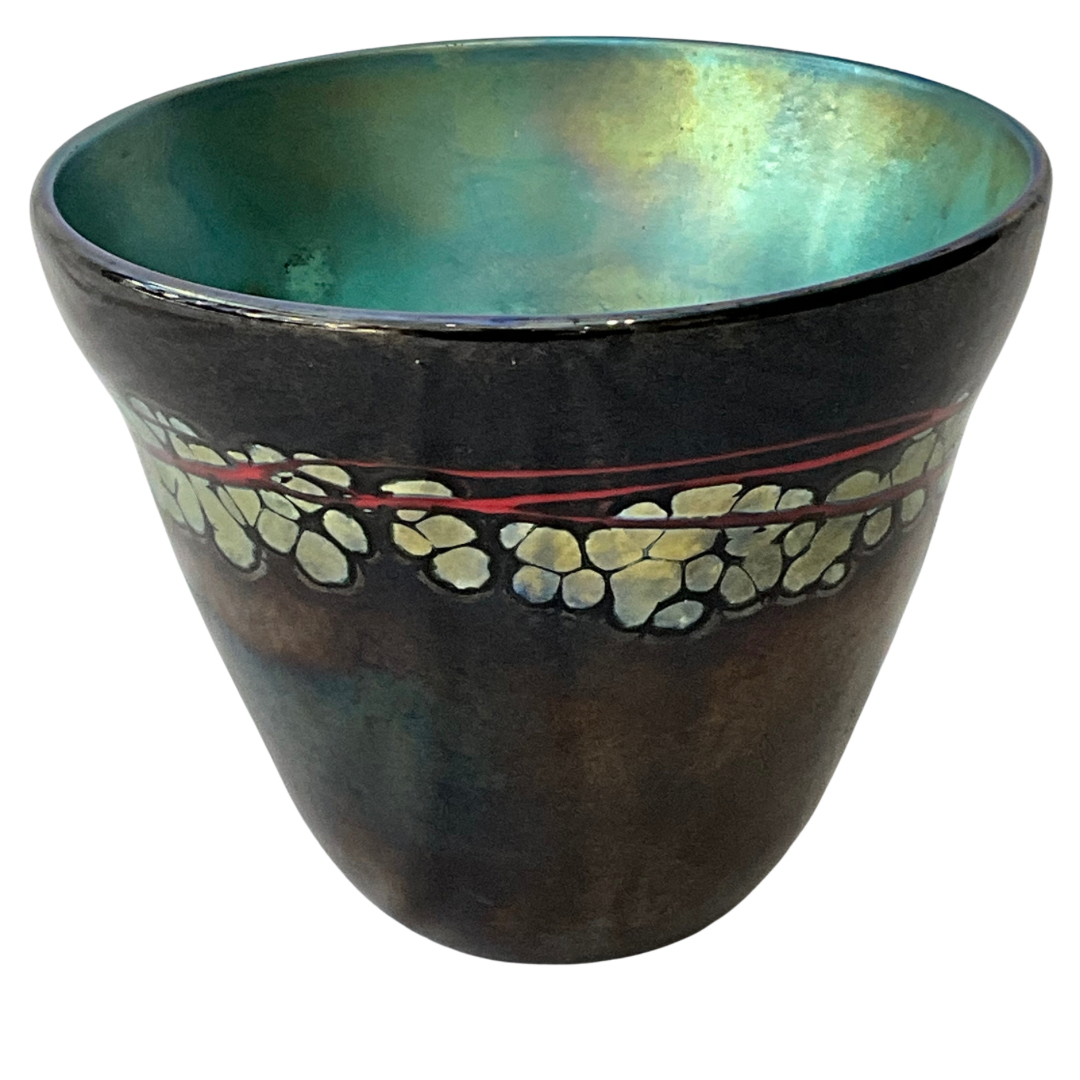 Hand-Blown Glass Decorative Bowl