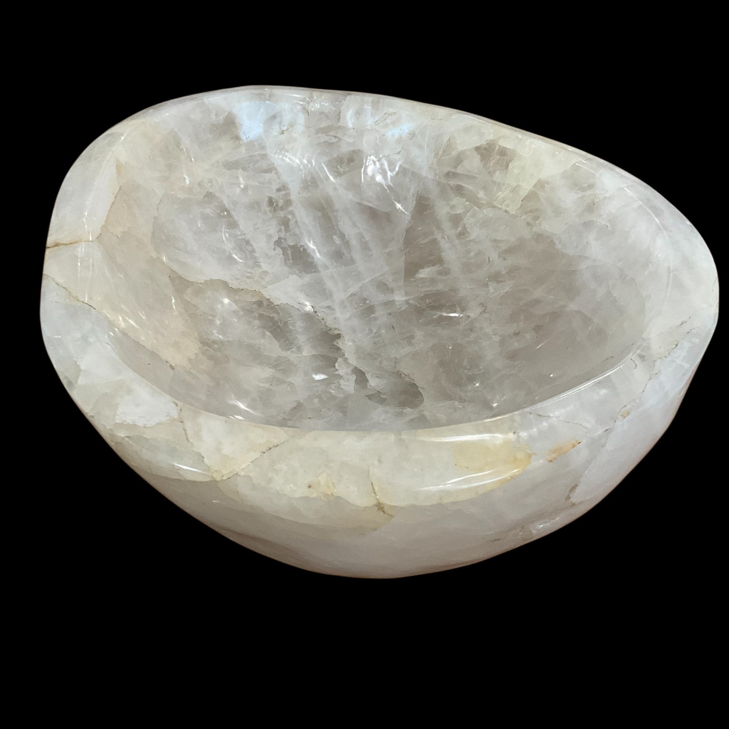 Clear Quartz Crystal XL Carved Bowl