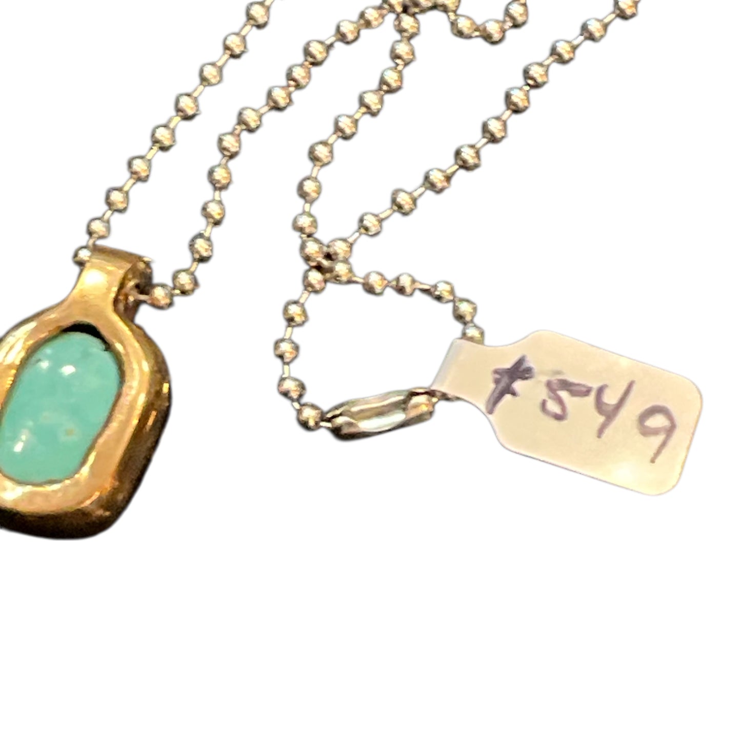 Turquoise in Bronze necklace