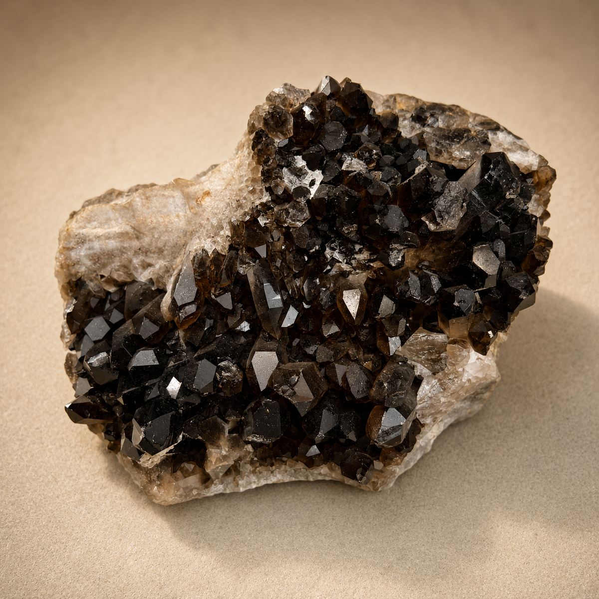 Smoky Quartz Generators Free-Standing Cluster
