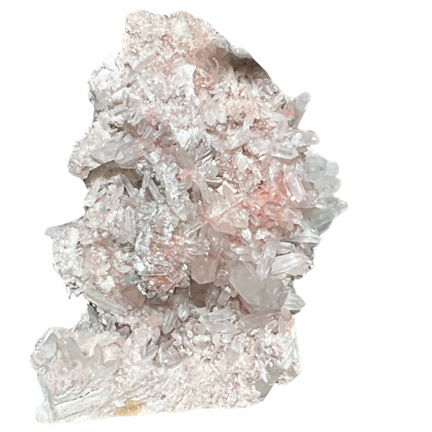 Himalayan Pink Quartz Crystal Large Generator Cluster