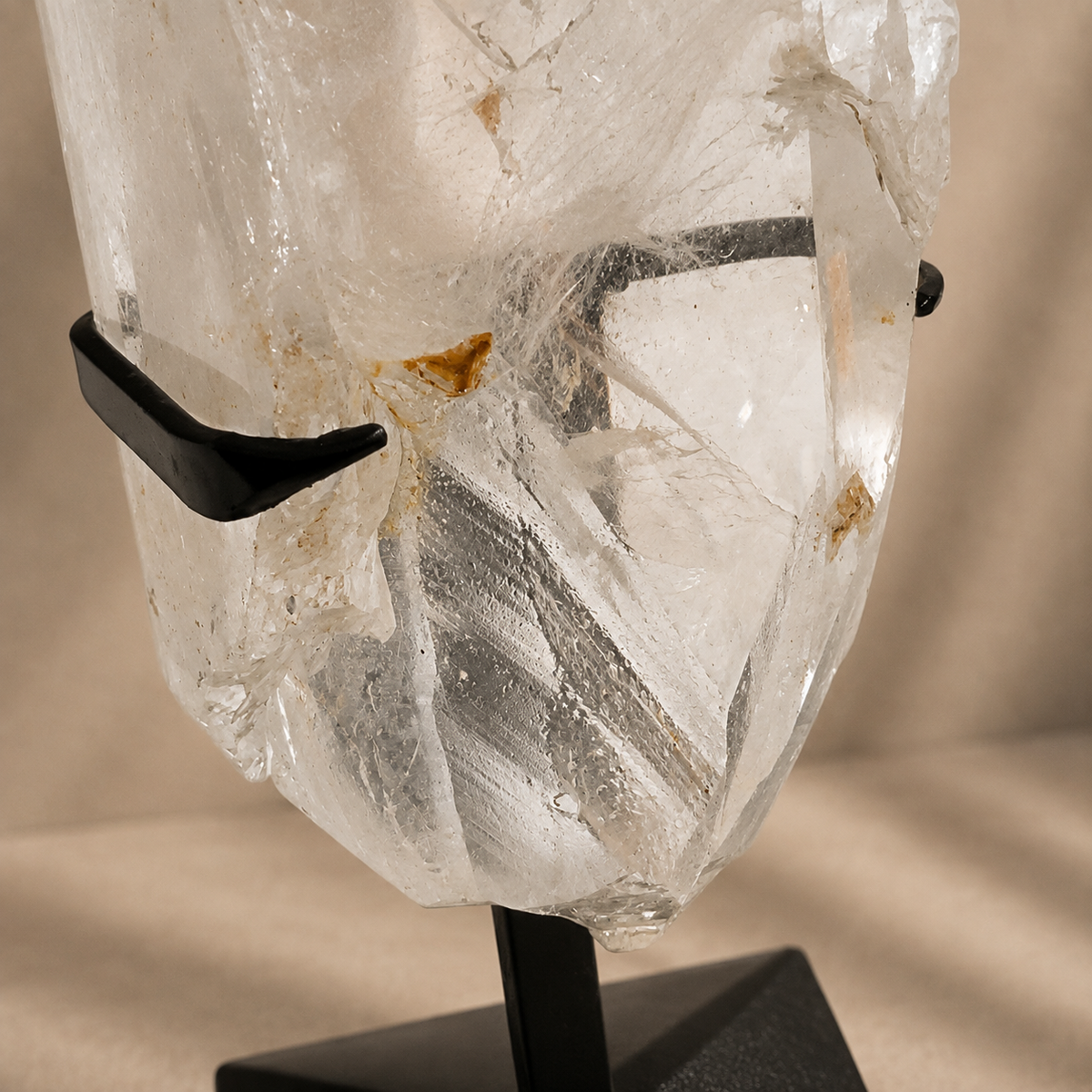 Abstract Quartz Crystal Generator on Metal Stand