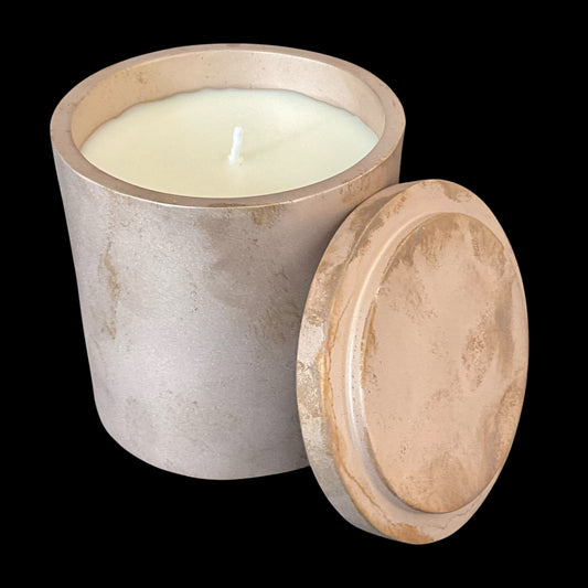 Solid Bronze Gardenia Candle with Lid Y
