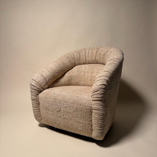 Custom Steve Chase Linen Chair