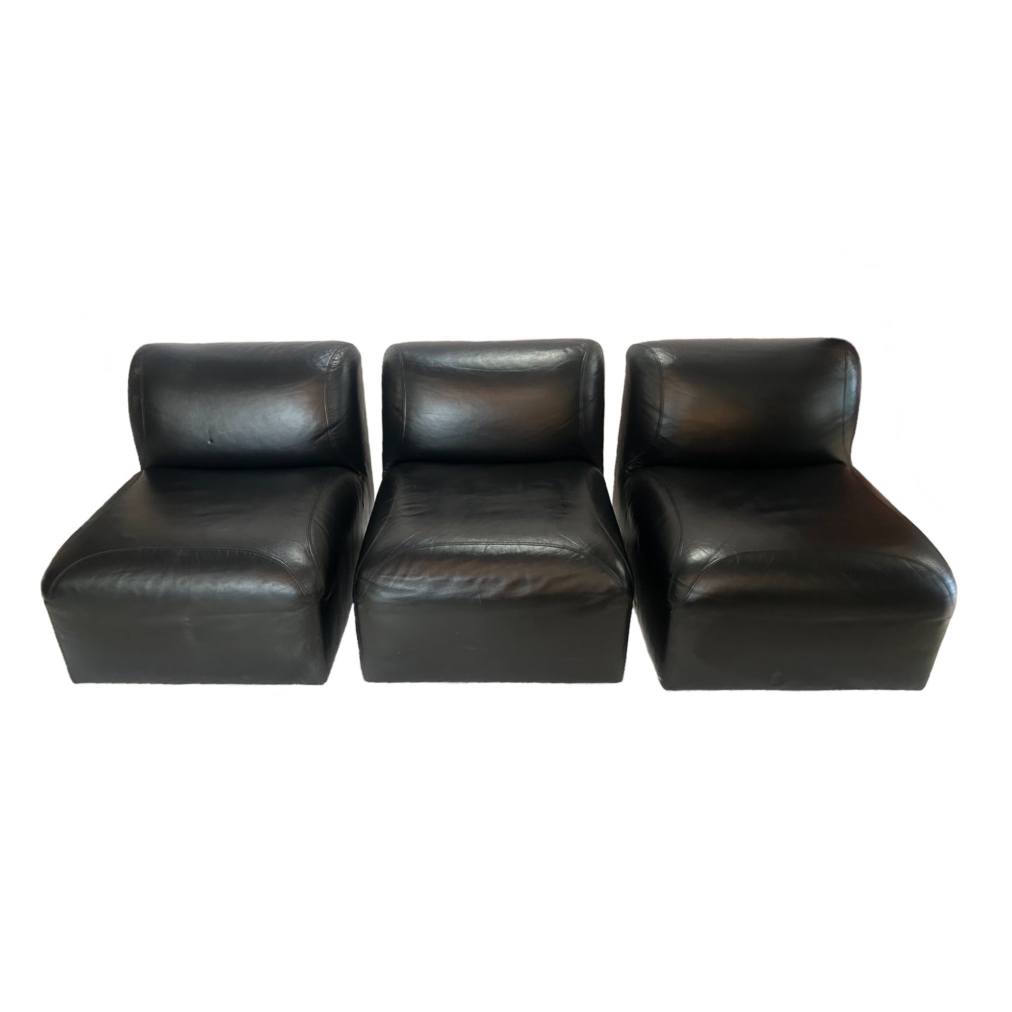 James Hill & Co. 3 Piece Leather Chairs