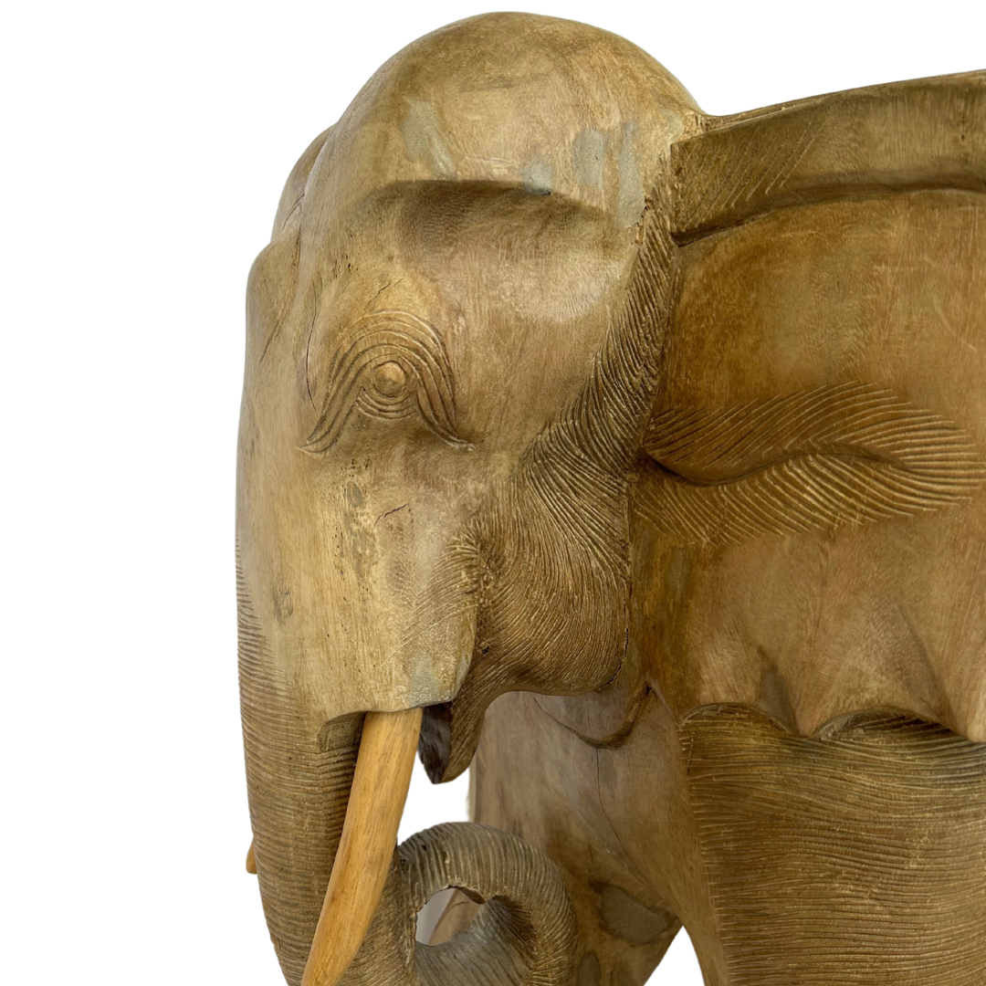 Carved Elephant Stool