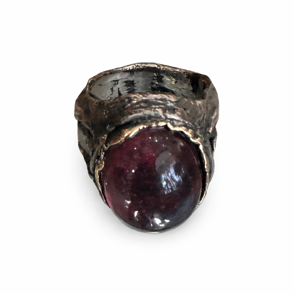15ct Burnt Lavender Sapphire Ring