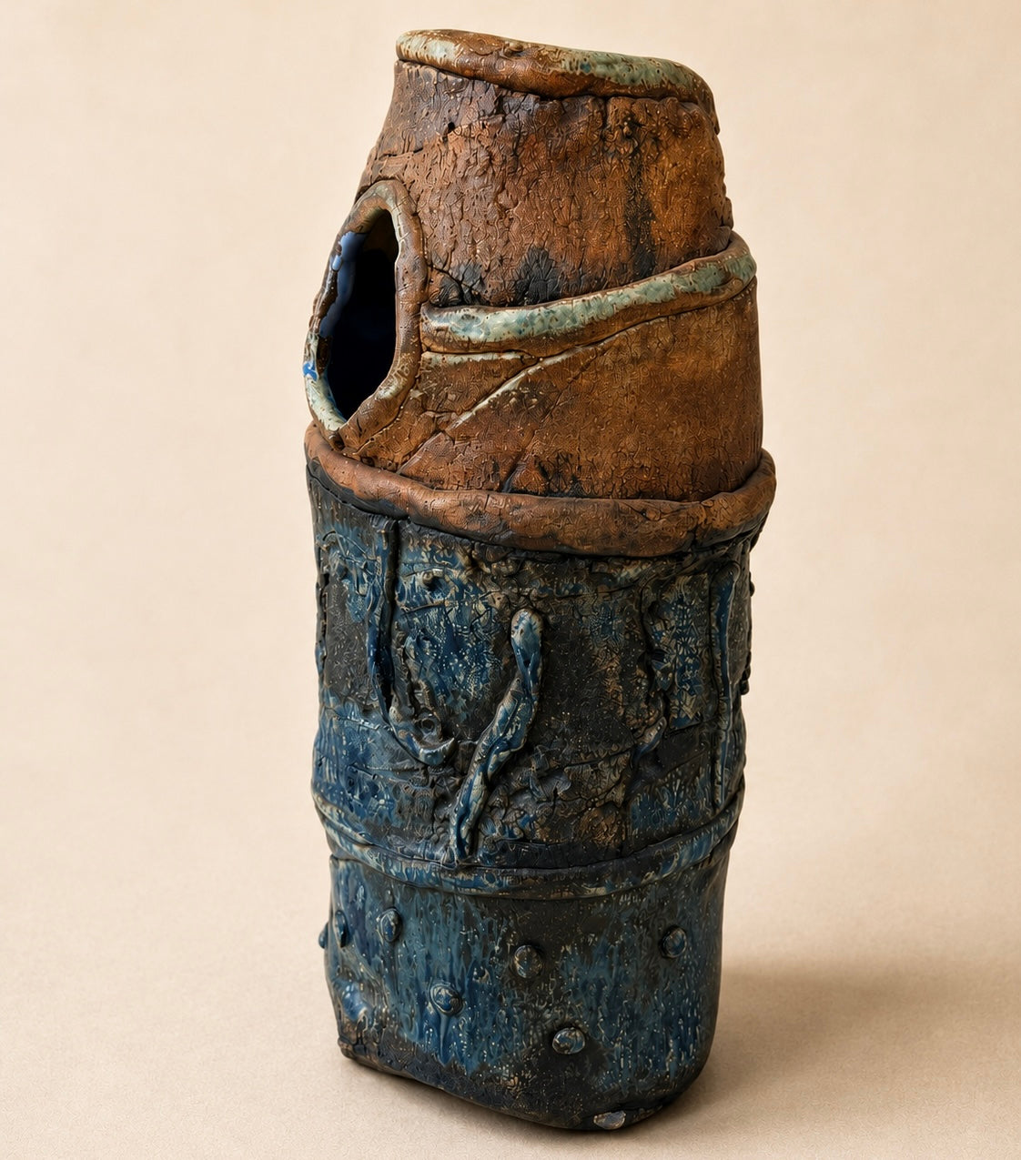 Ceramic Vase w/ Hole