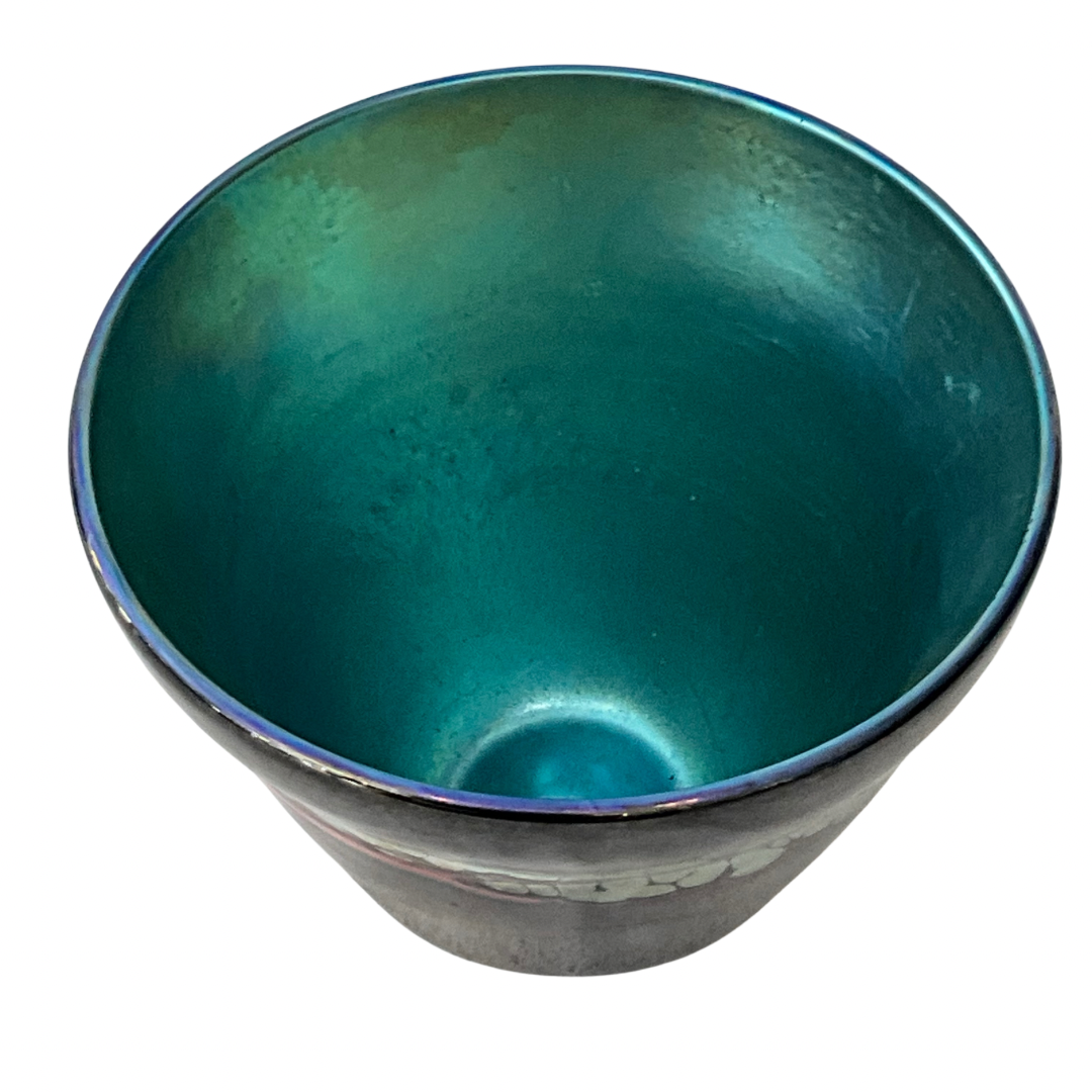 Hand-Blown Glass Decorative Bowl