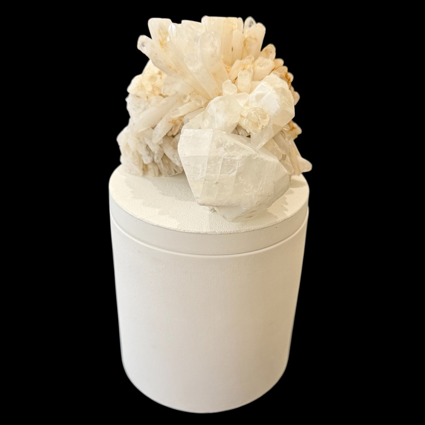 Quartz Crystal Skull Gardenia Candle 1