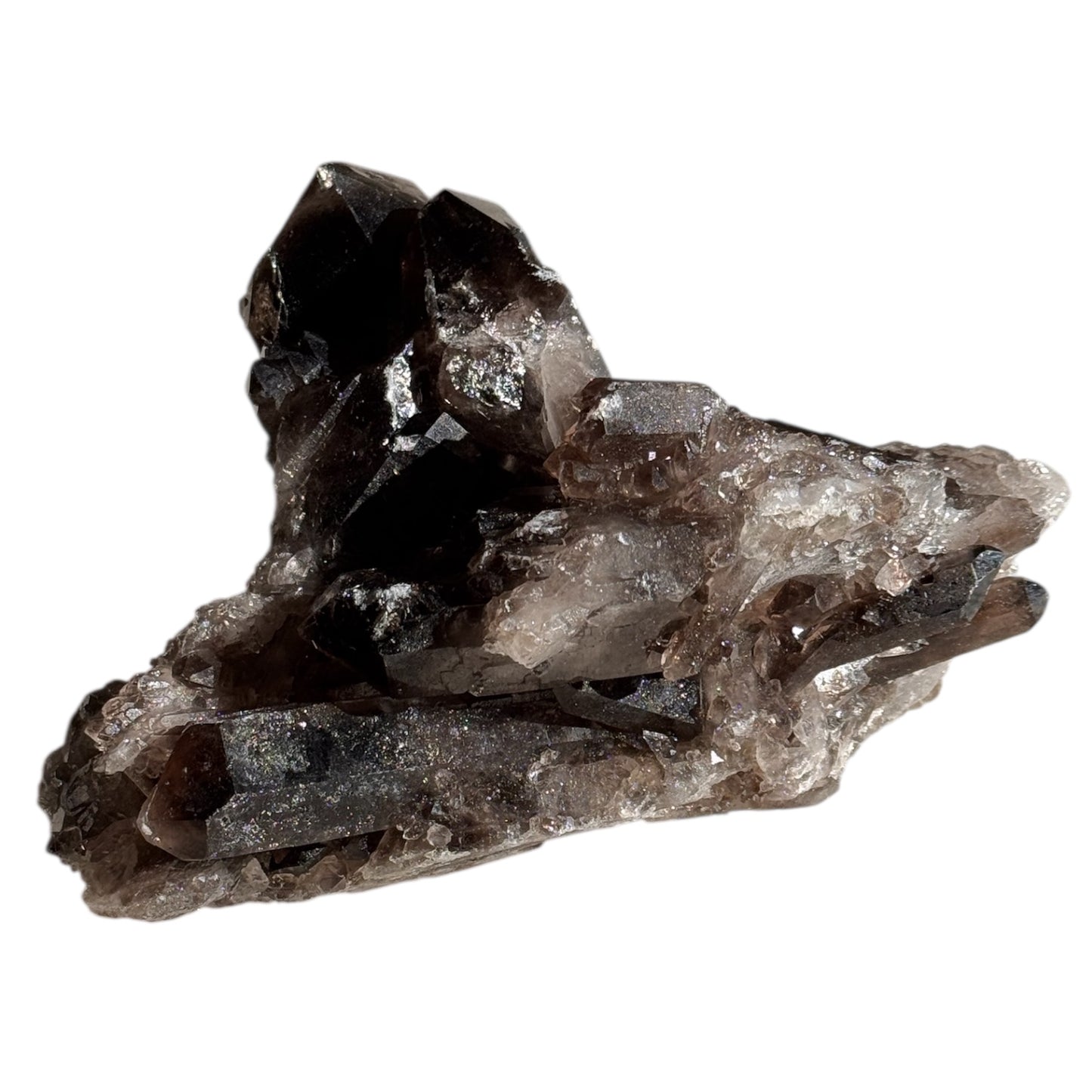 Smoky Quartz Abstract Generators Cluster