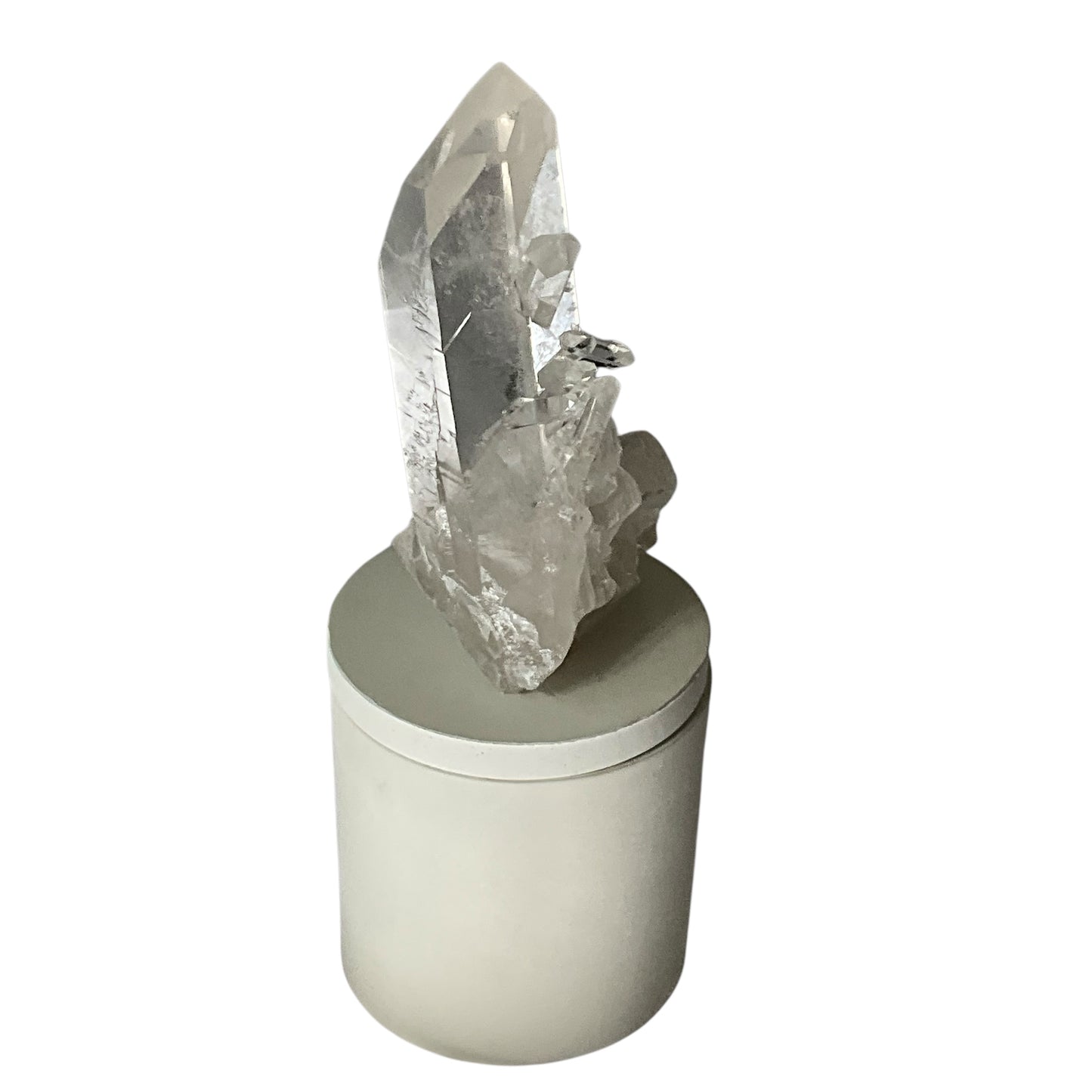 Quartz Crystal Generators Lid Gardenia Candle
