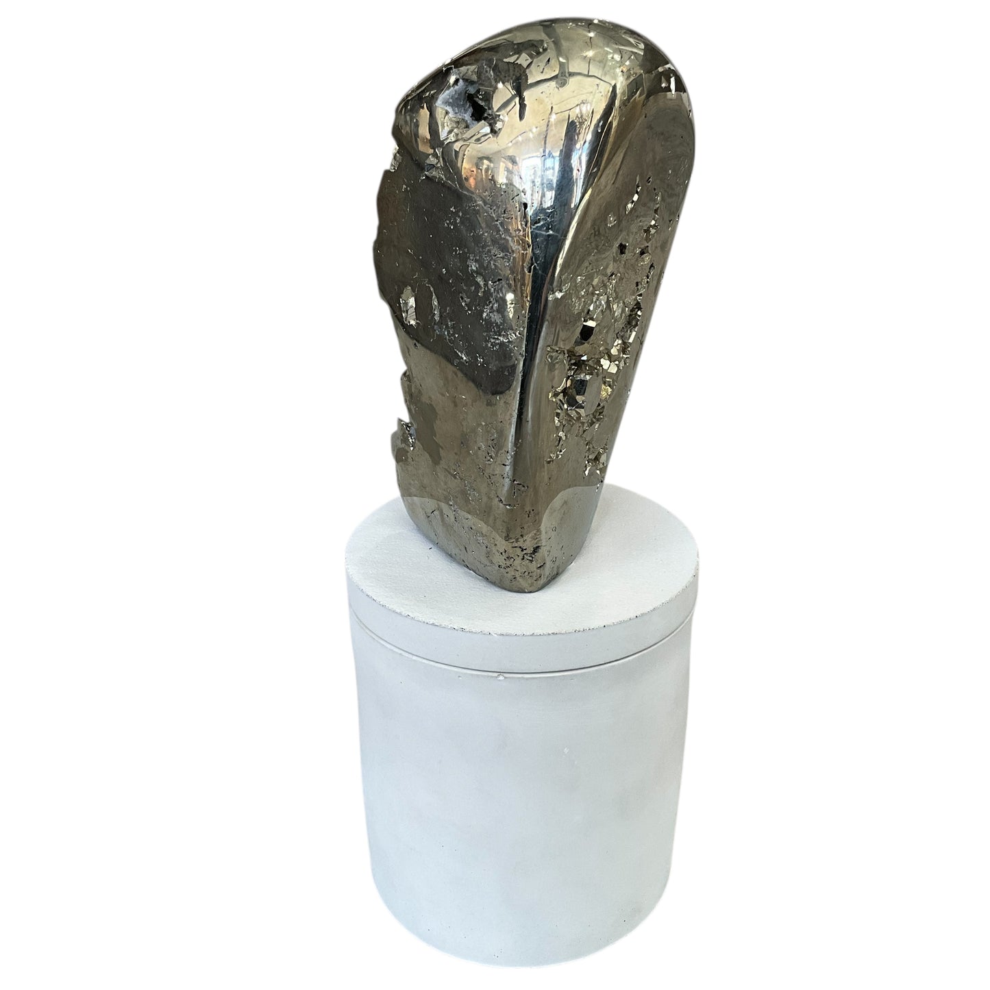 Abstract Pyrite Lid Gardenia Candle #6