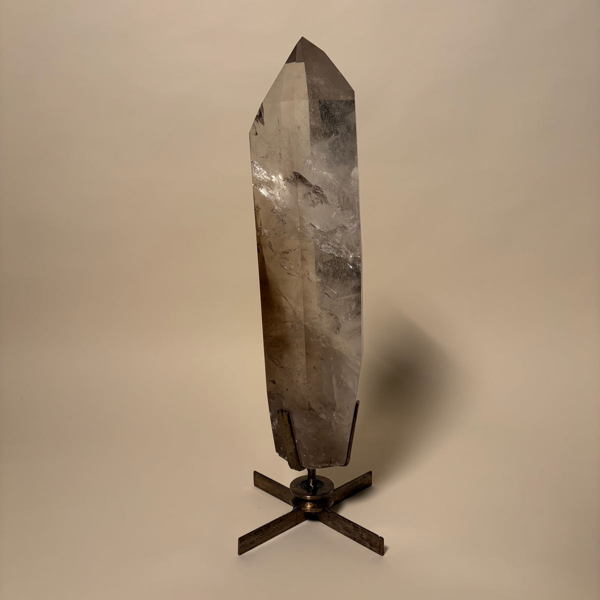 Smoky Quartz Point On Stand 27 lbs