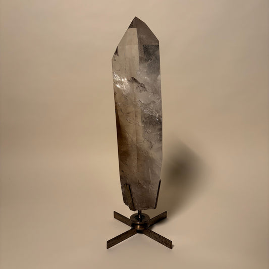 Smoky Quartz Point On Stand 27 lbs