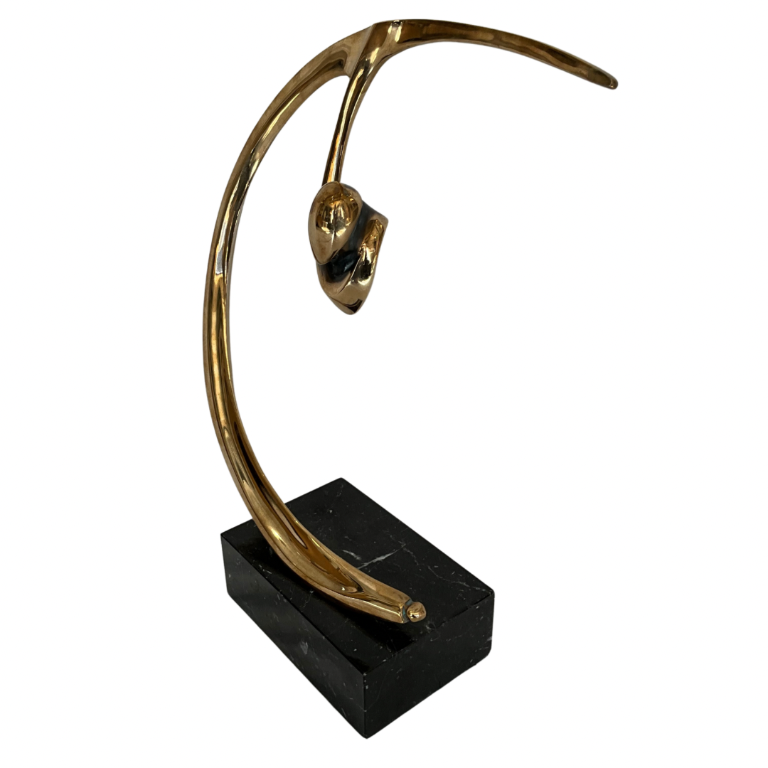 Modernist Brass Abstract Sculpture