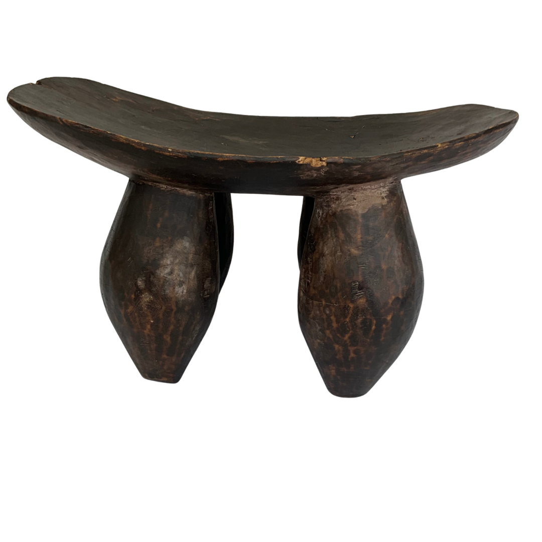 Large Carved Wood Stool from Mali