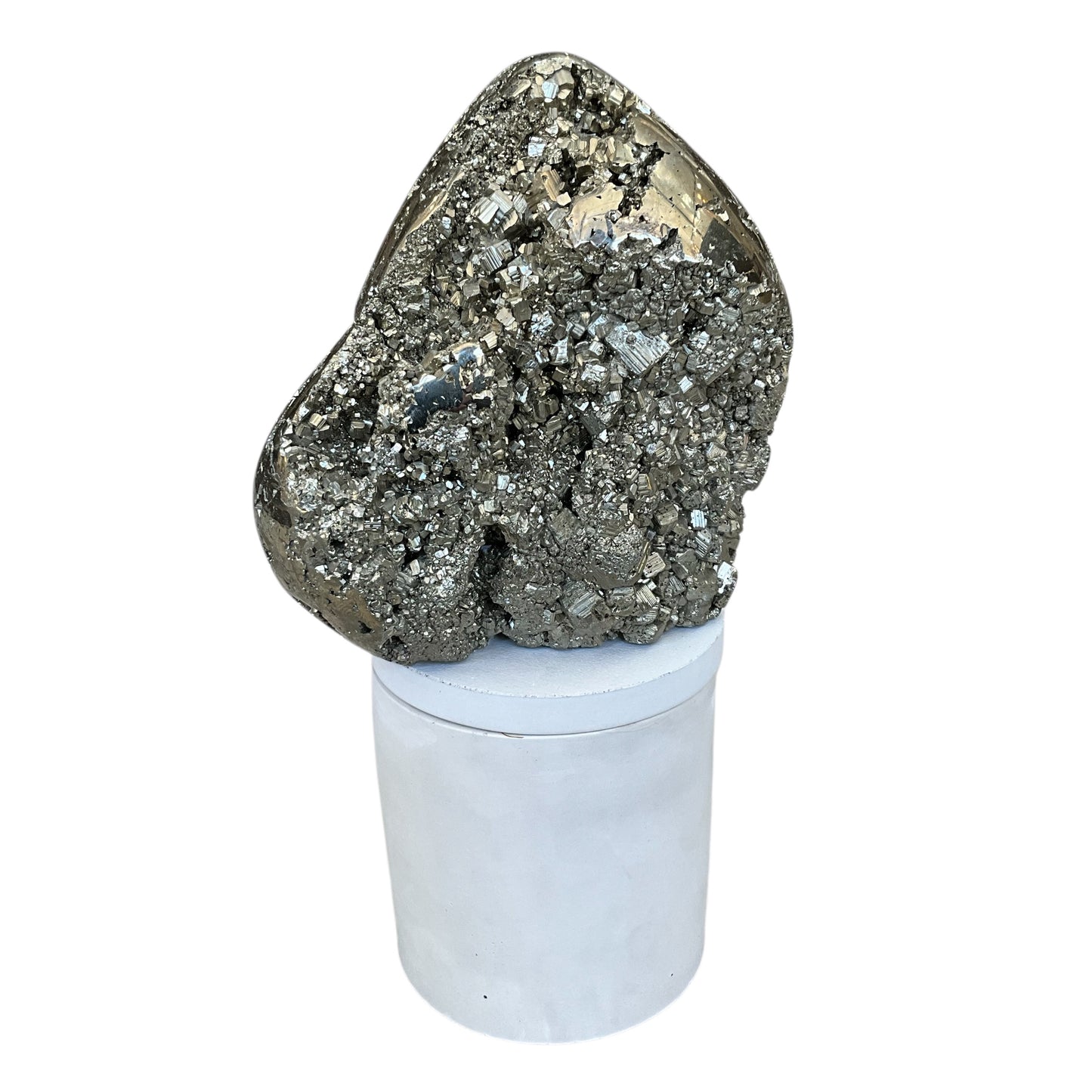 Large Abstract Pyrite Lid Gardenia Candle #2