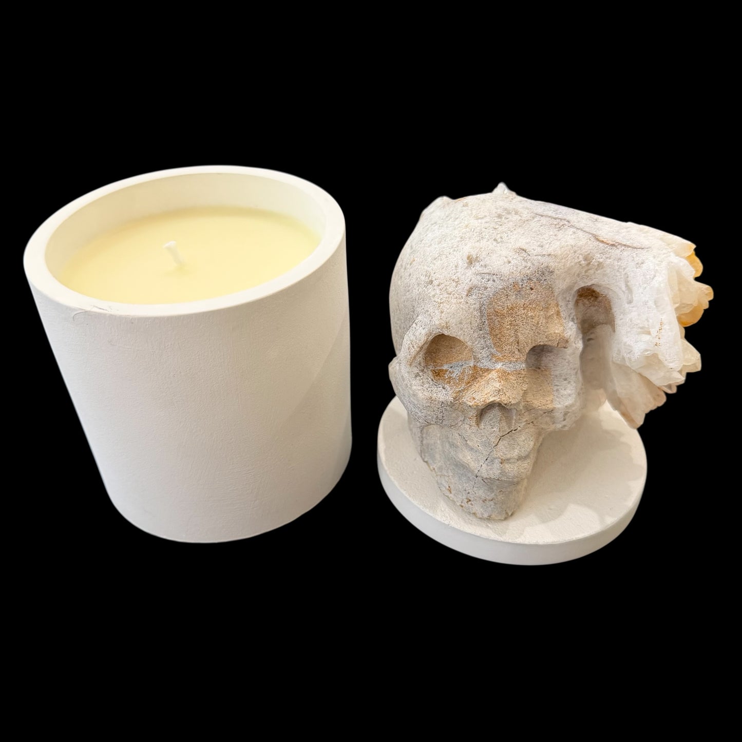 Quartz Crystal Skull Gardenia Candle #4