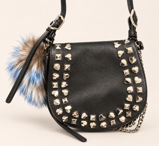Jimmy Choo Silver Studded Bag