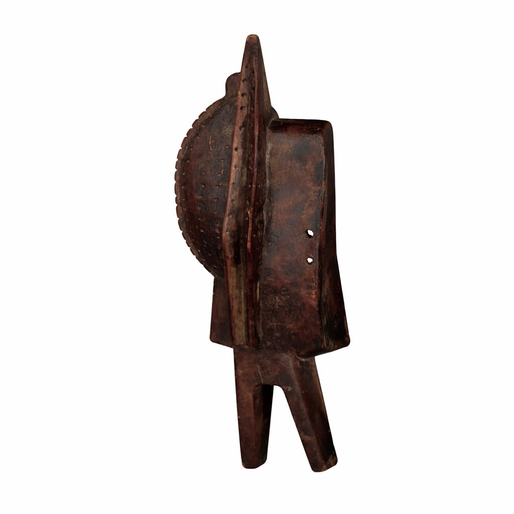 Hand Carved African Horn Mask