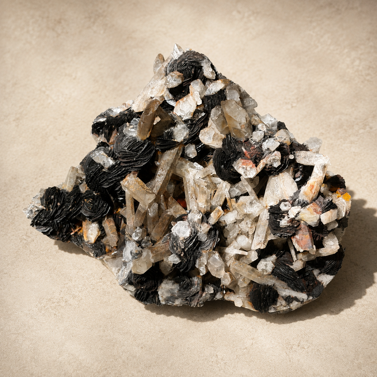 Quartz Crystal & Hematite Cluster