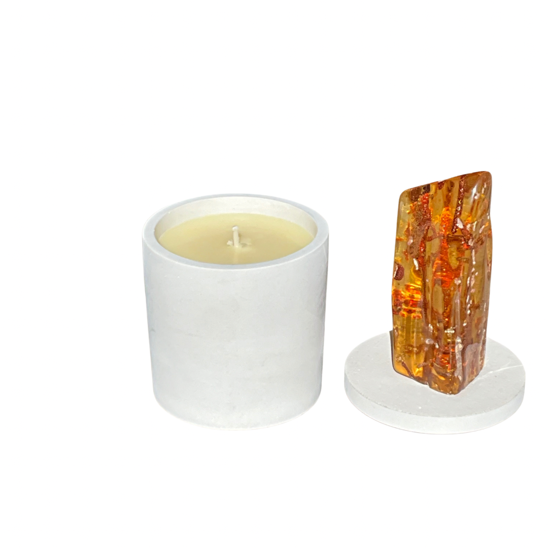 Colombian Amber Hand Poured Gardenia Candle